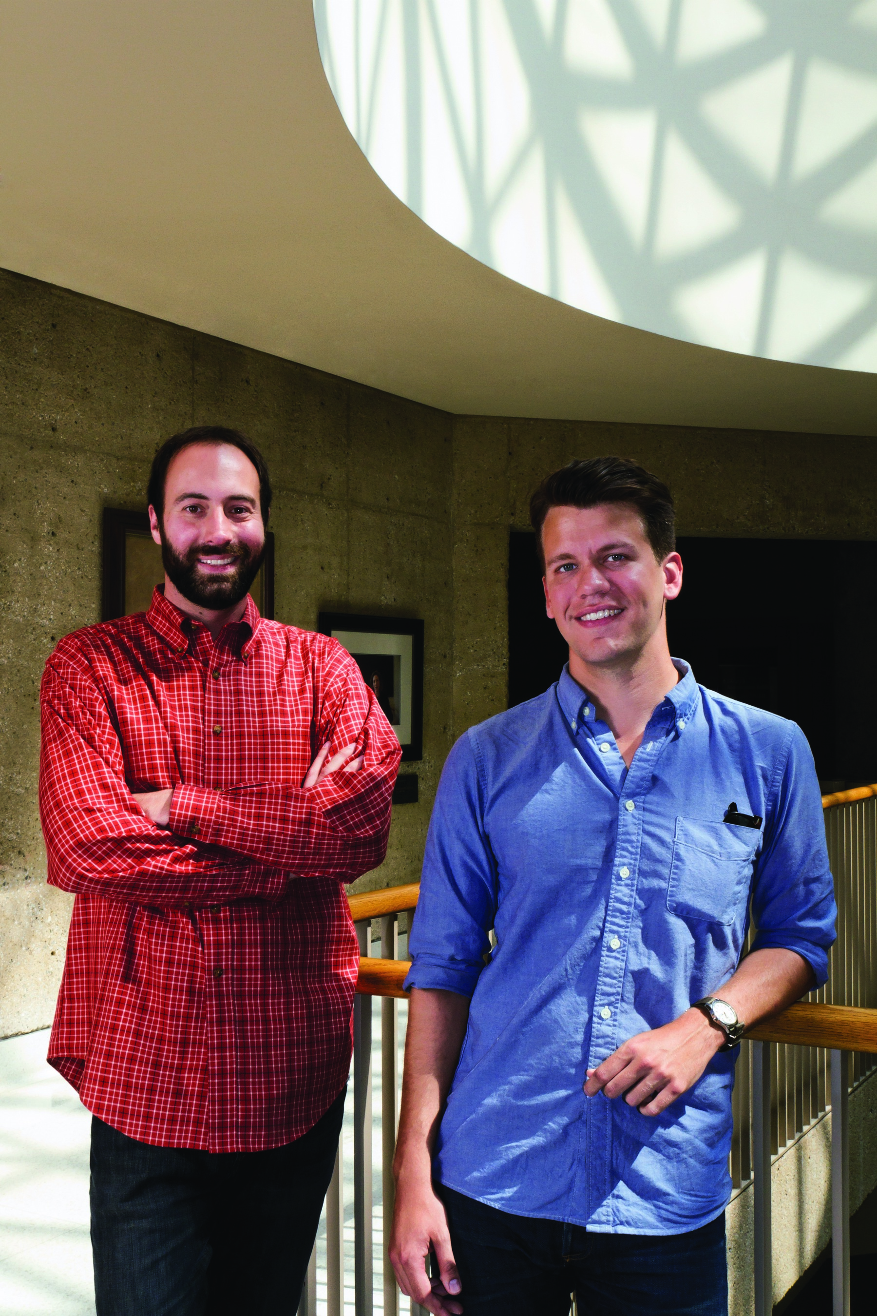 Ryan Calo, Director, Privacy and Robotics, Stanford Center for Internet and Society, left, with Ethan Forrest, JD '12