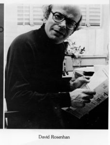 Photo of Professor Rosenhan from 1975 SLS Yearbook