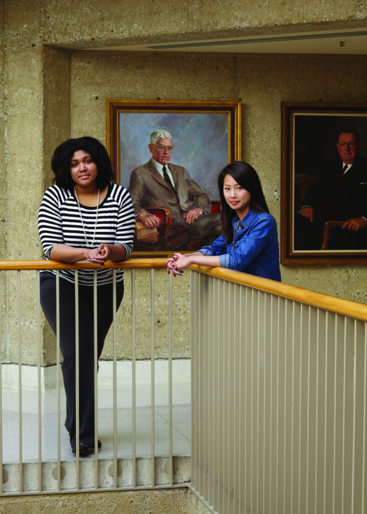 Ariel Green, JD ‘14, and Juliana Yee, JD ‘14, students in the copyright practicum
