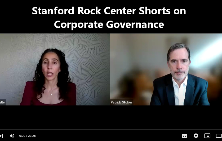 Arthur and Toni Rembe Rock Center for Corporate Governance 102