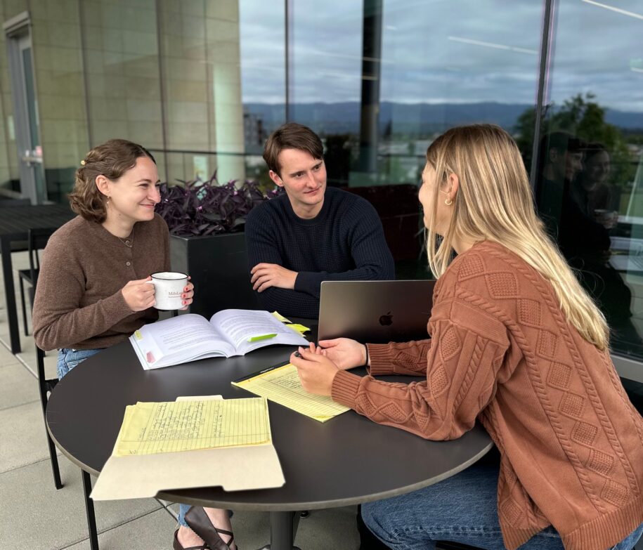 Students at work