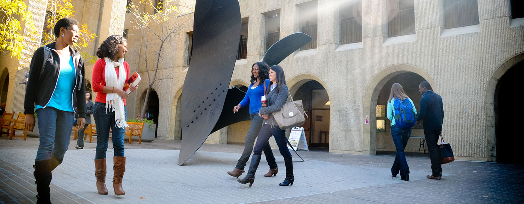 SLS Students Walking To and From Class