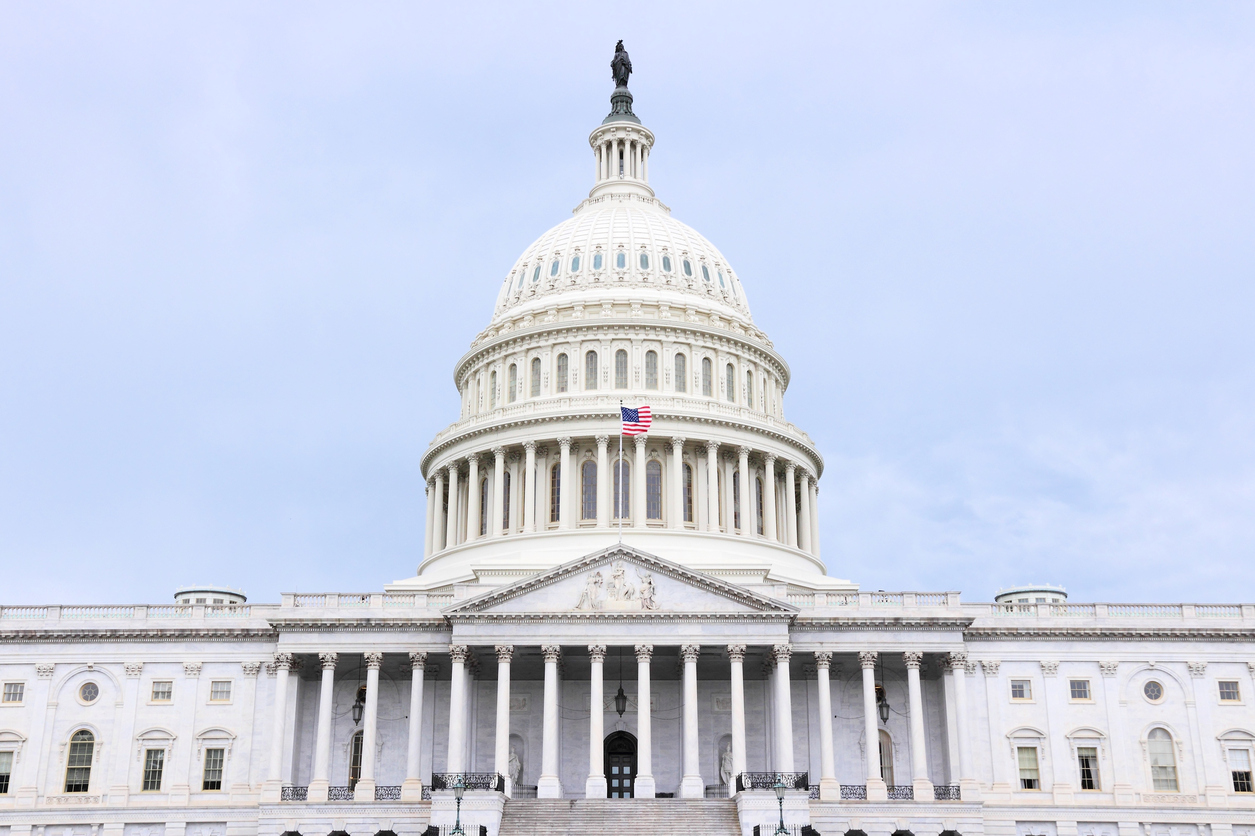 National Capitol in Washington DC, United States landmark.