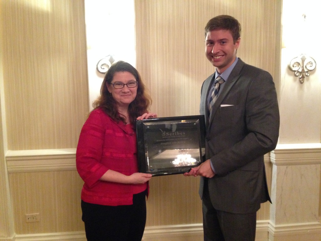 Alex Kasner, JD &lsquo;15, Honored With Scribes Award for Best Law 