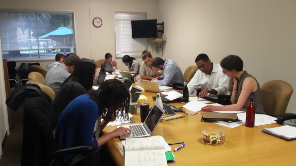 Community Law Clinic students in action.