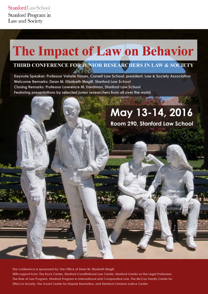 2016 Conference: The Impact of Law on Behavior