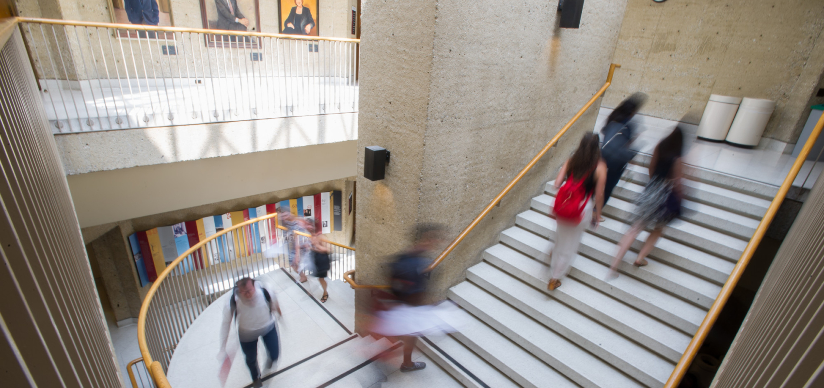 Students walking to class