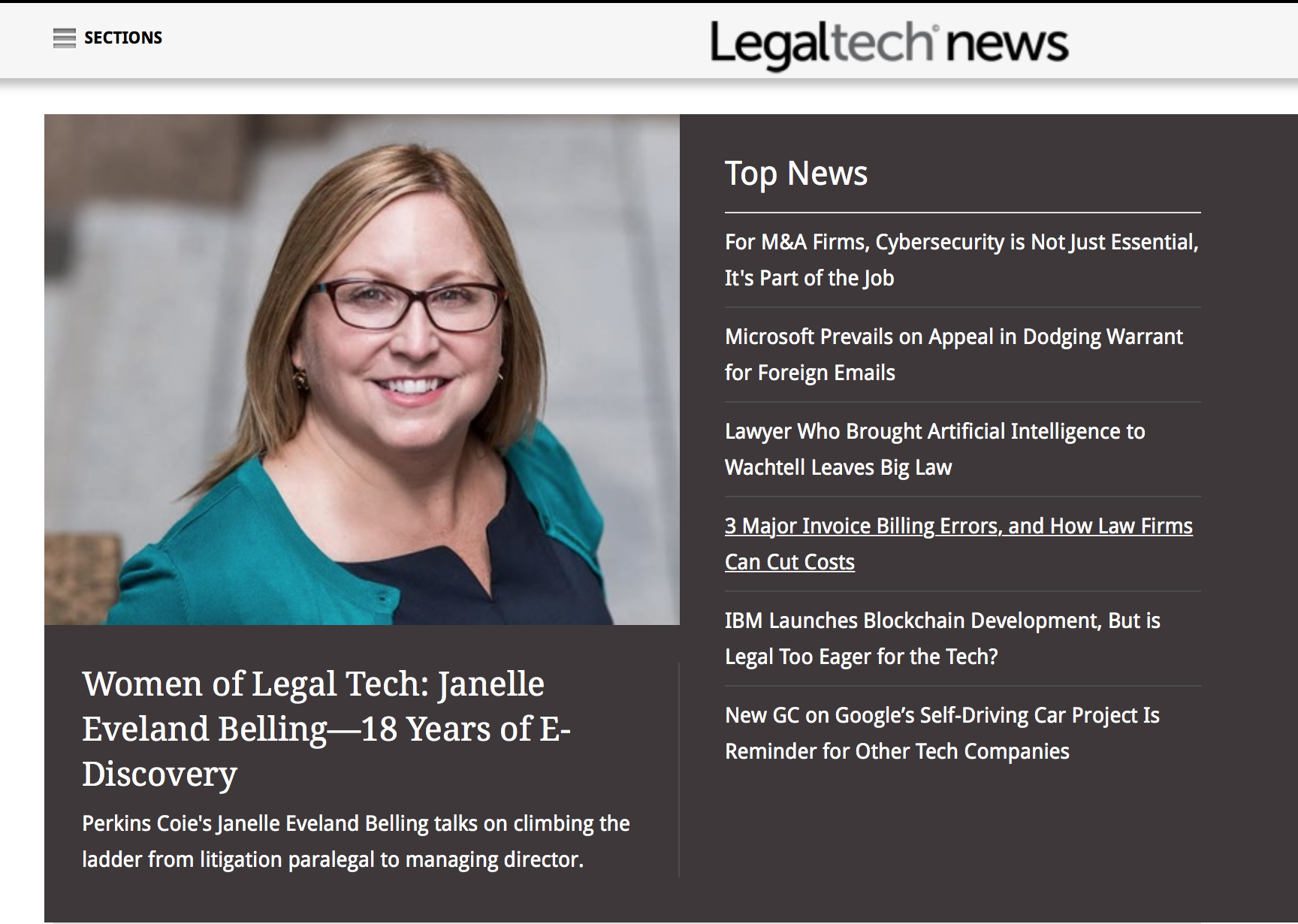 Women of Legal Tech: Janelle Eveland Belling 1