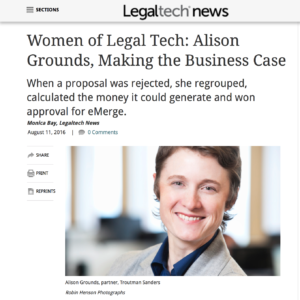 Women in Legal Tech: Alison Grounds 1