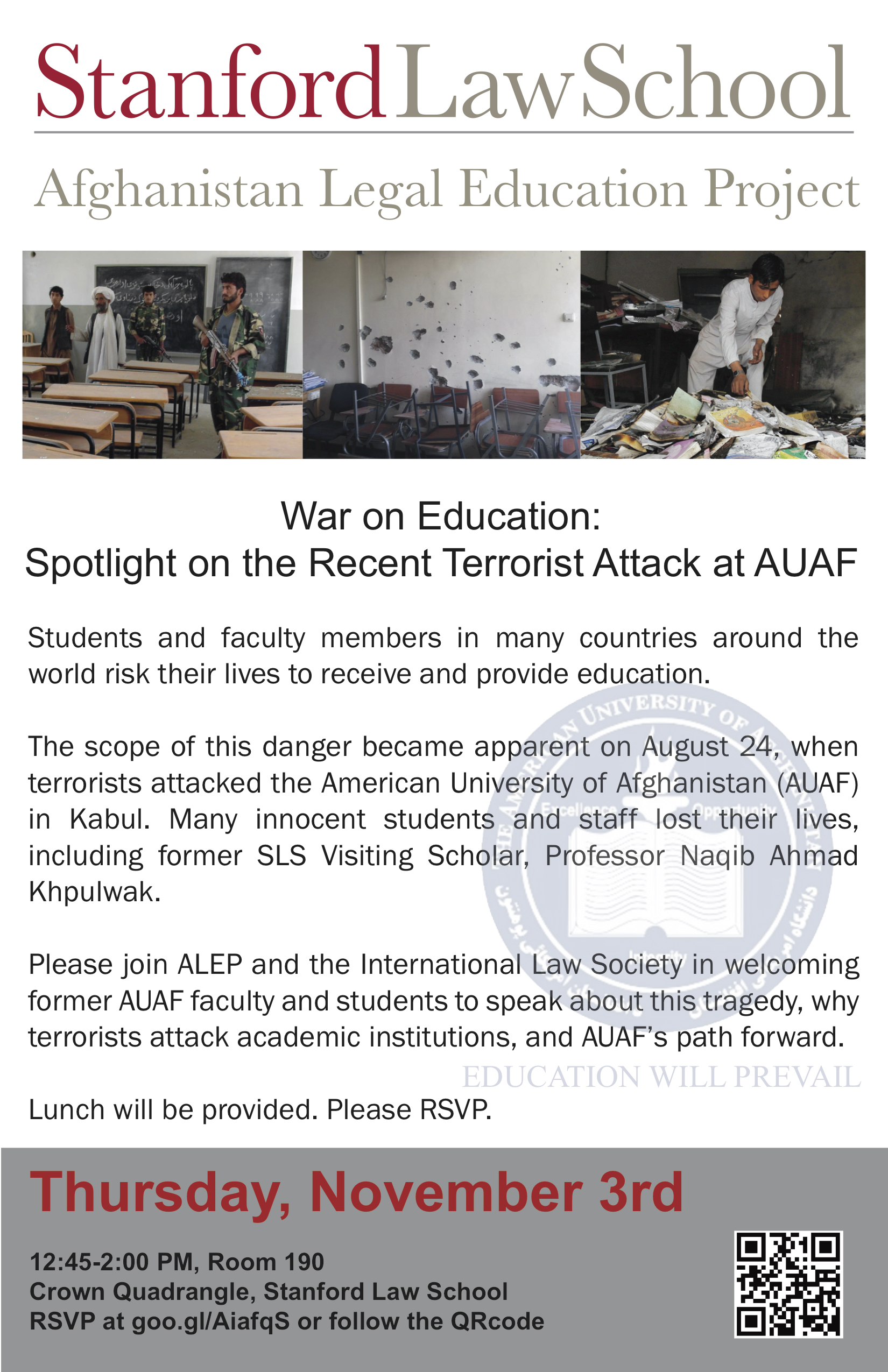 War on Education: Spotlight on the Recent Terrorist Attack at the American University of Afghanistan