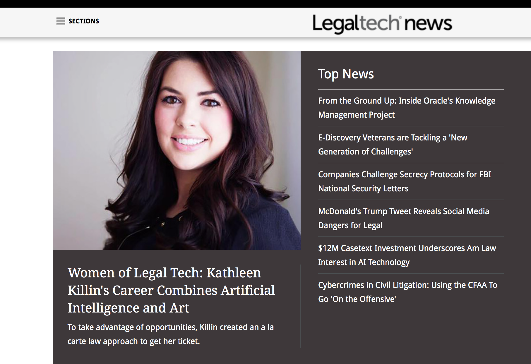 Women of Legal Tech: Kathleen Killin