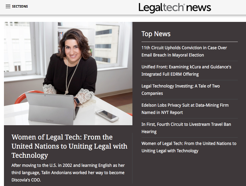 Women of Legal Tech: Talin Andonians