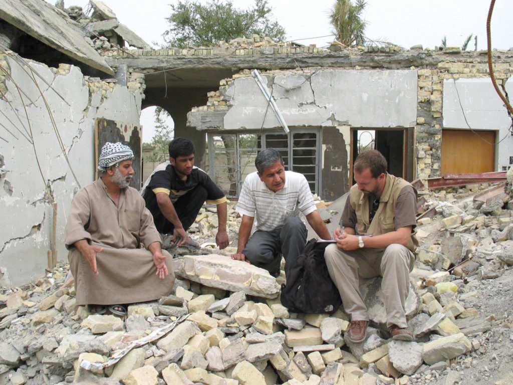 HUMAN RIGHTS WATCH RESEARCHER PETER BOUCKAERT INTERVIEWS IRAQI CITIZENS AFFECTED BY THE U.S. MILITARY PRESENCE IN IRAQ IN 2003.