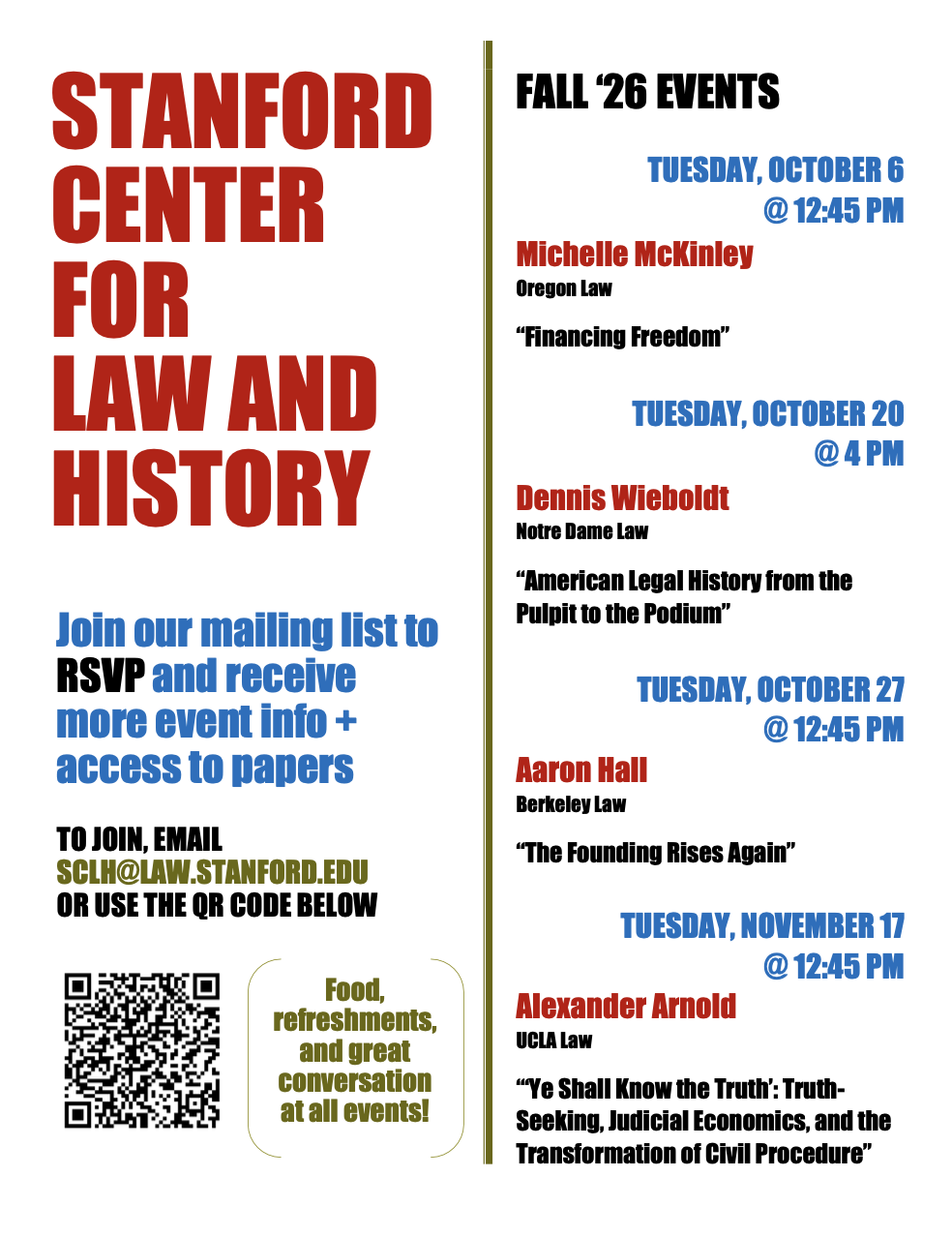 Stanford Center for Law and History 27