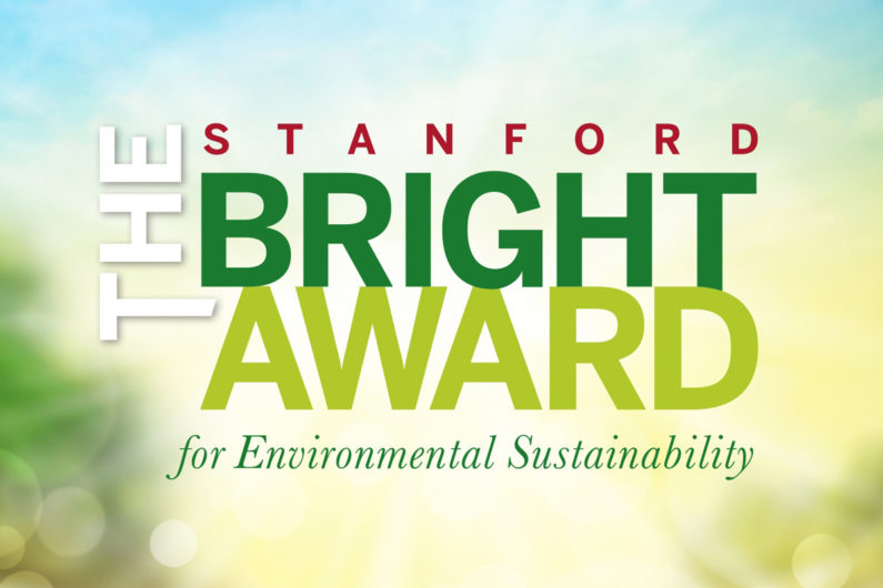 Logo: The Stanford Bright Award for Environmental Sustainability