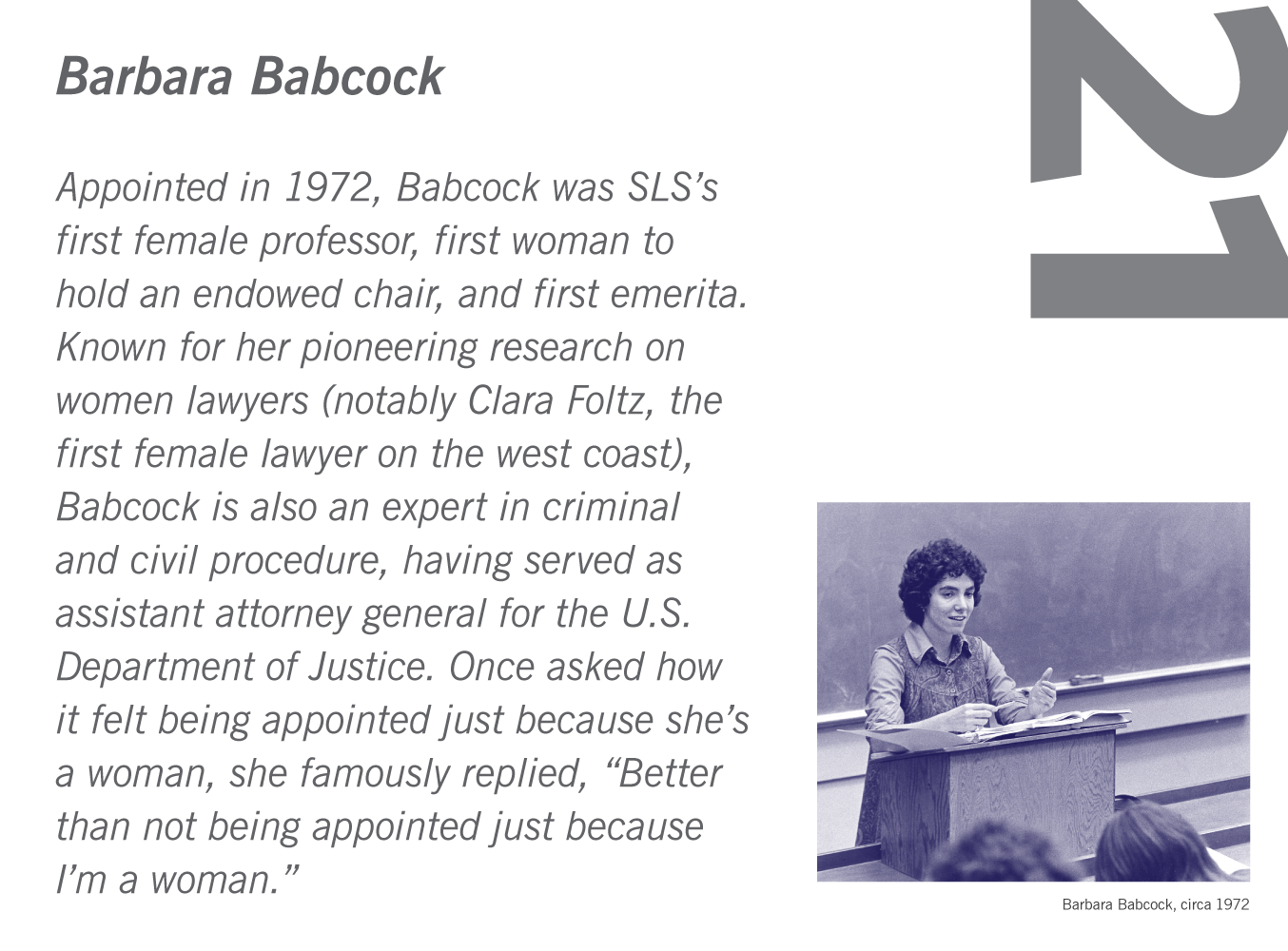 Barbara Babcock, circa 1972