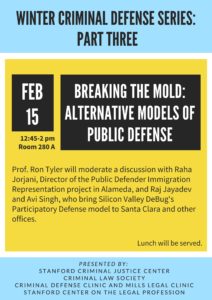 Breaking the Mold: Alternative Public Defense Models 1