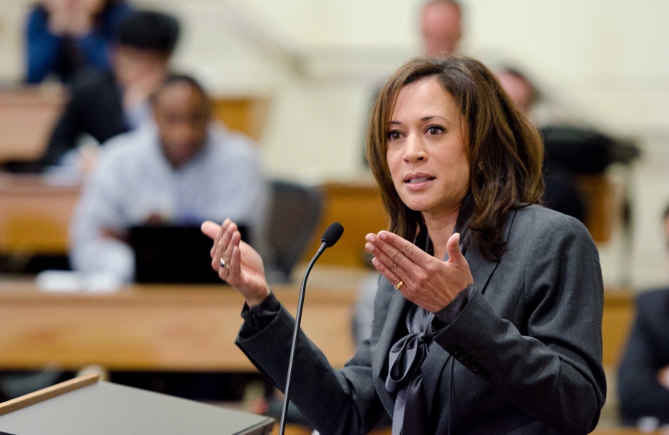 California Attorney General Kamala Harris gives public talk at Stanford Law School