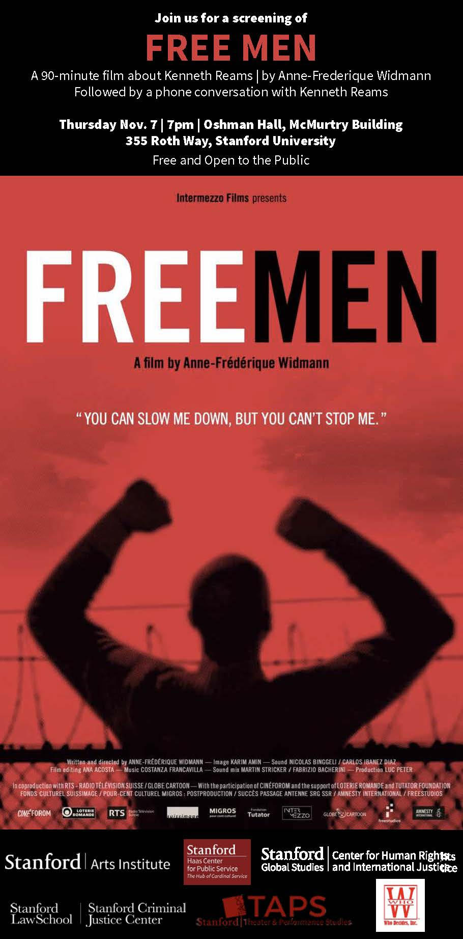 On-Campus Screening: Free Men