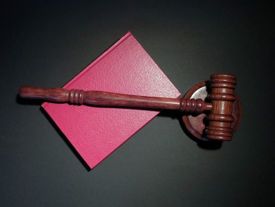 gavel with book