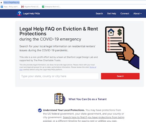 Legal Help FAQs Website
