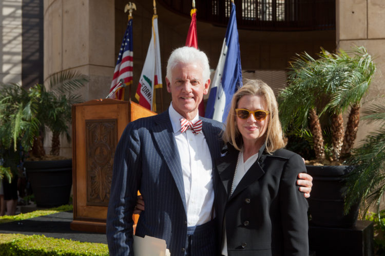 Sally and Bill Neukom at the dedication of the William H. Neukom Building at Stanford Law School