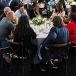 Rock Center participants sitting around a table