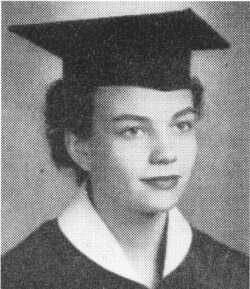 Stanford undergraduate photo of O'Connor in 1950