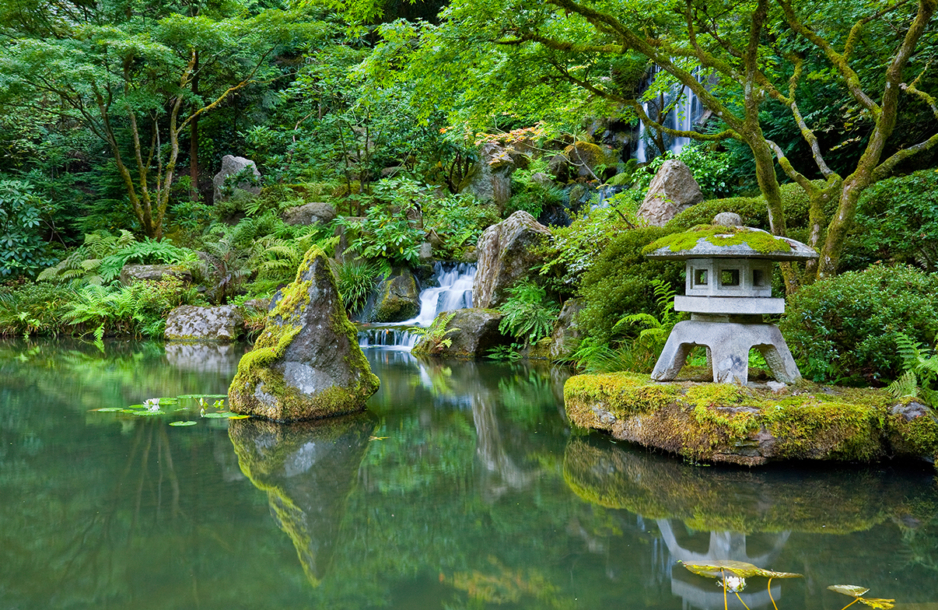 Waterfall in Portland Japanese Garden