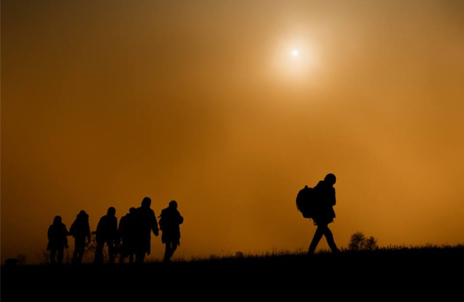 Emigrants Leaving Country