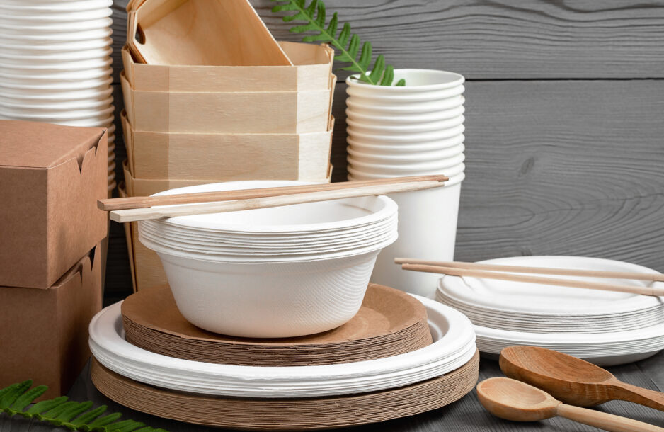 Sustainable Event Production - eco-friendly paper/wood products.