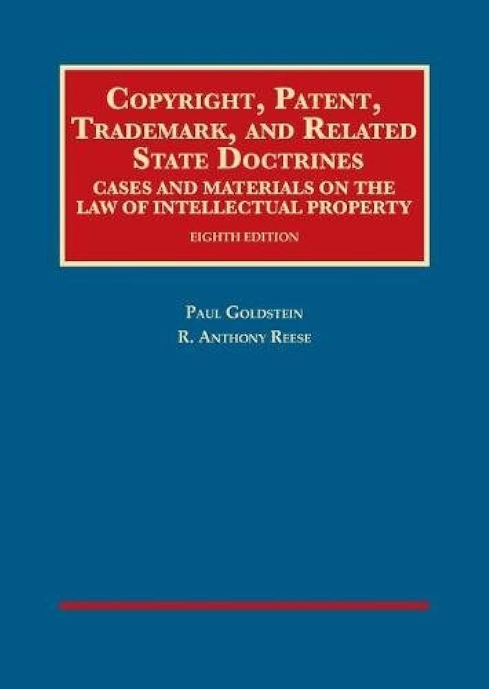 Book cover: Copyright, Patent, Trademark and Related State Doctrines
