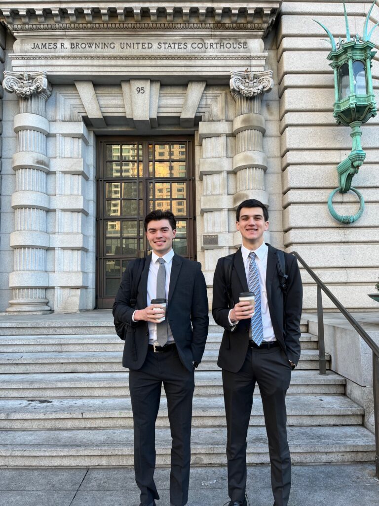 Religious Liberty Clinic Students Caleb Blackerby (JD '24) and Collin Fredricks (JD '24)