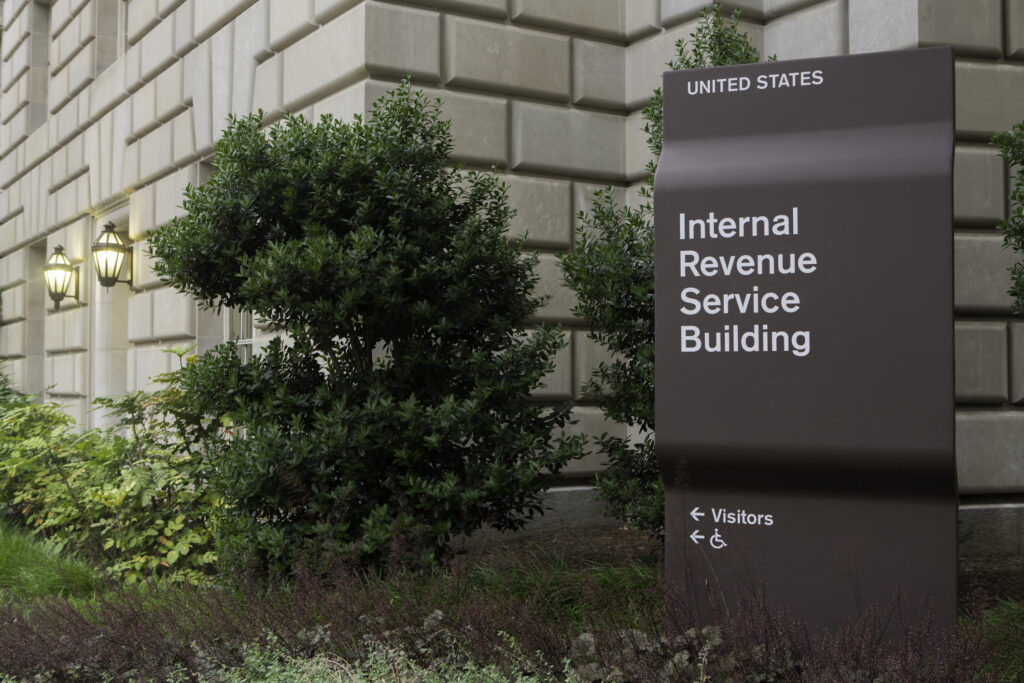 The IRS (Internal Revenue Service) headquarters building in Washington DC