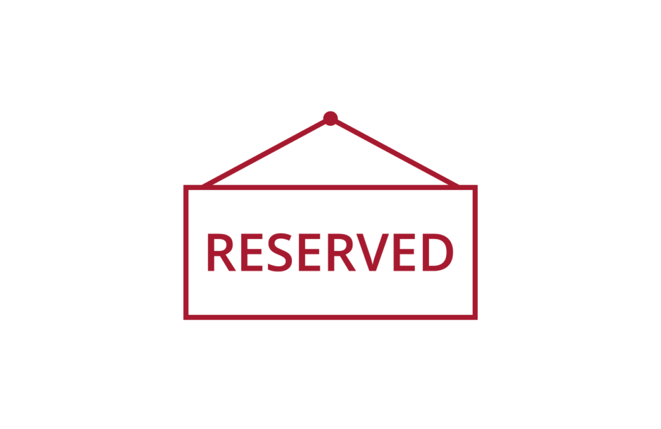 Icon - Reserved sign