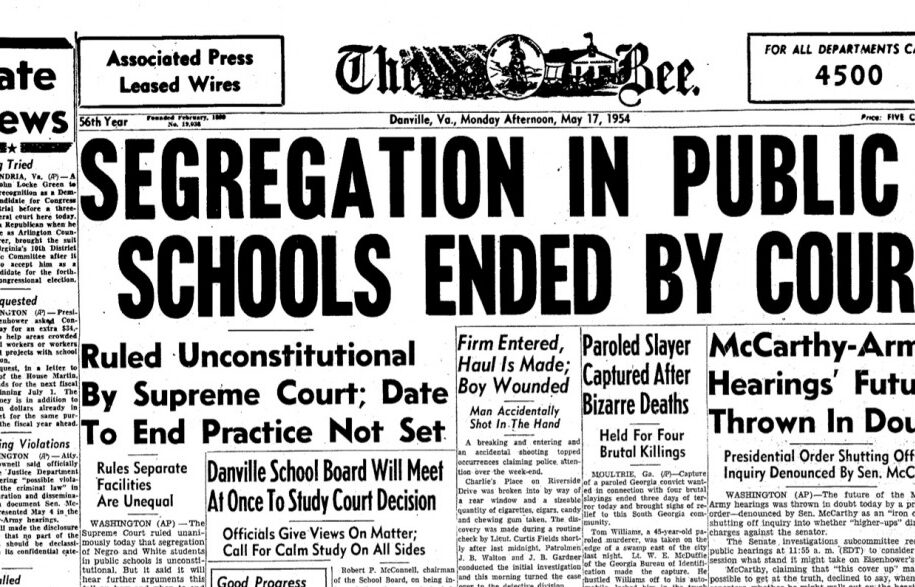 Newspaper headline