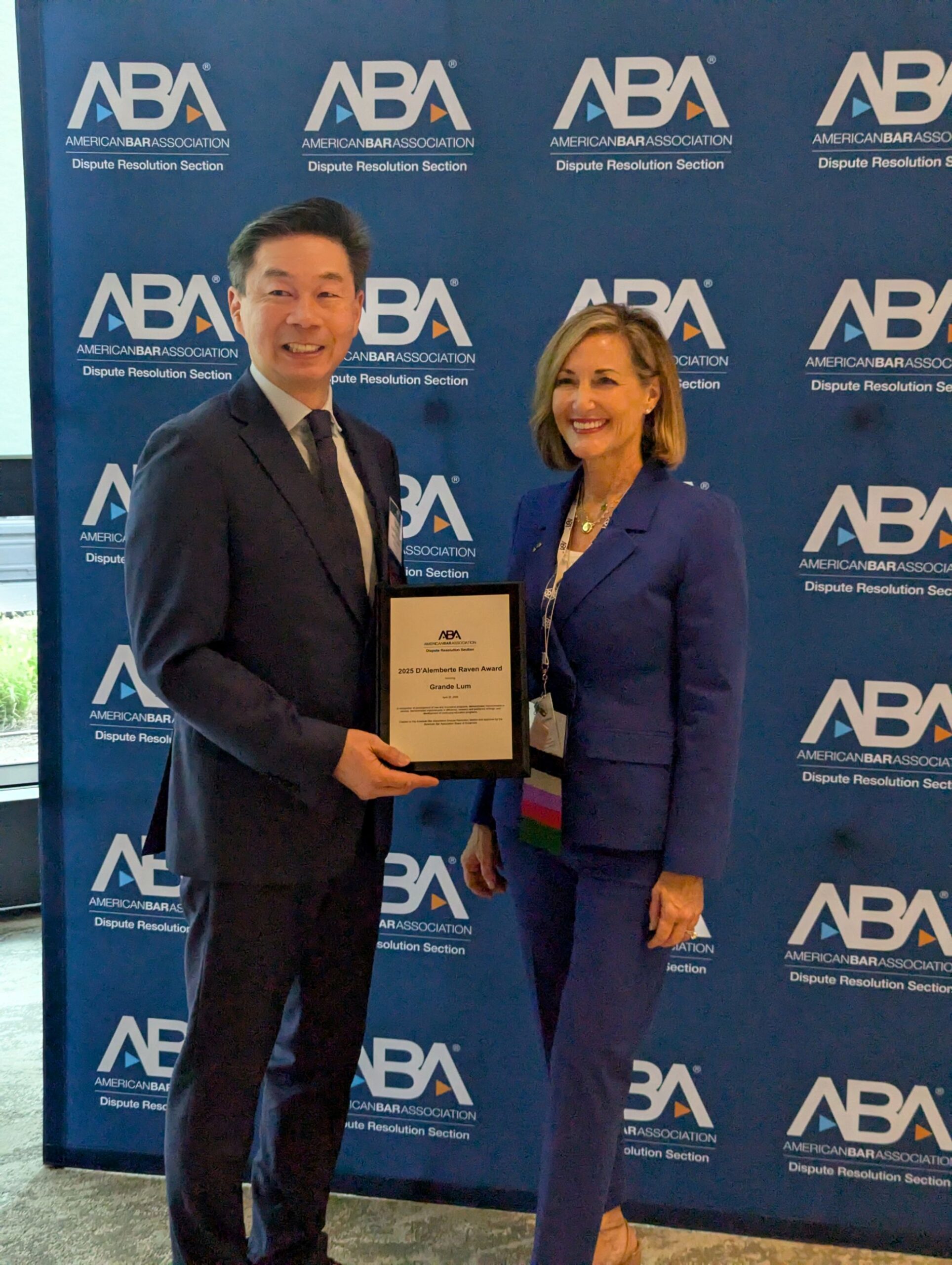 Grande Lum Wins ABA Dispute Resolution Award