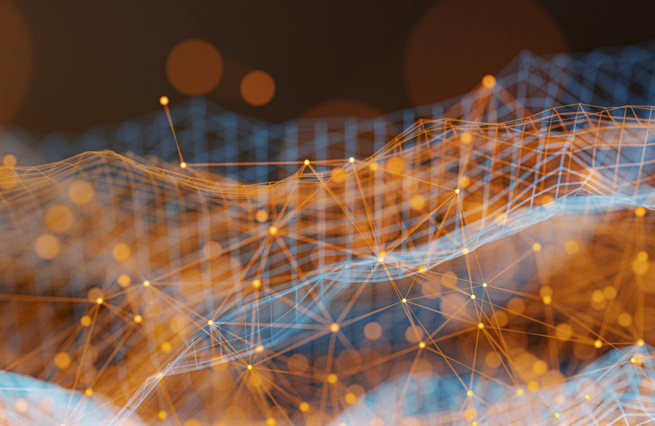 Abstract illustration - tech, 3D graphs.