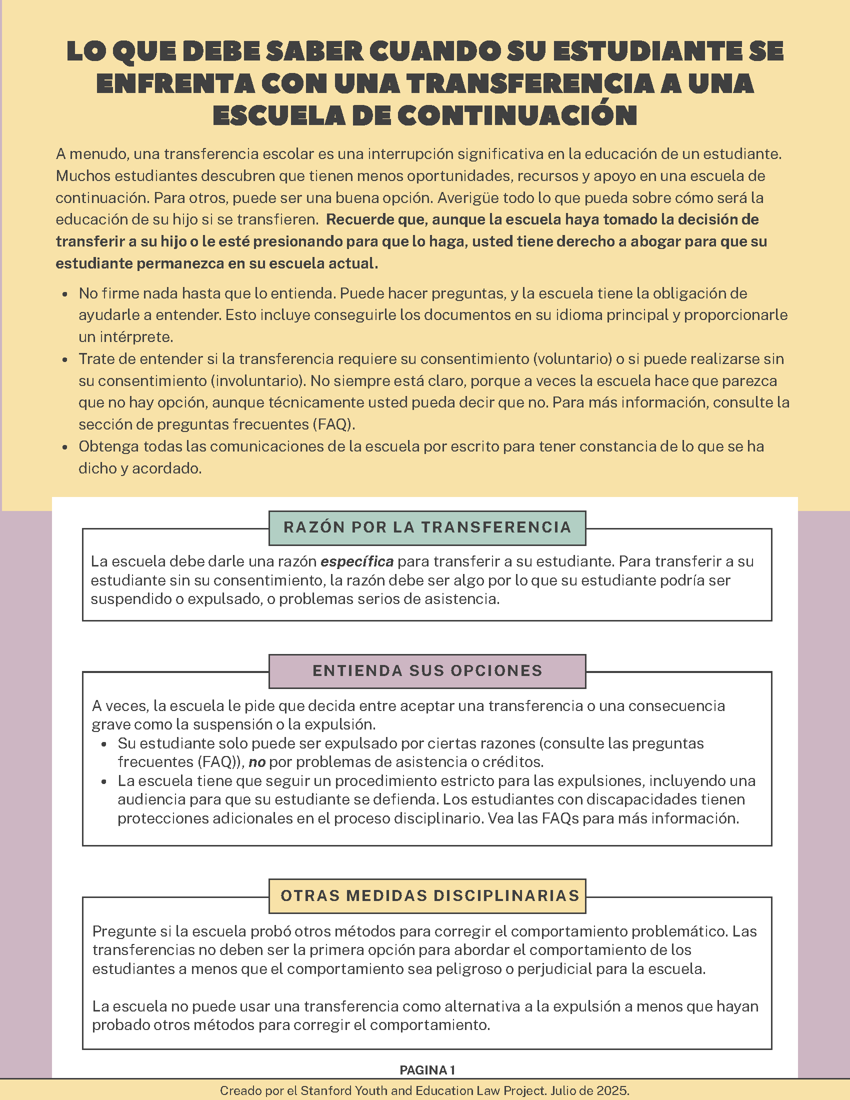 Que Hacer Transferencia a una Escuela de Continuacion (image for decorative purposes only to accompany corresponding text on website).