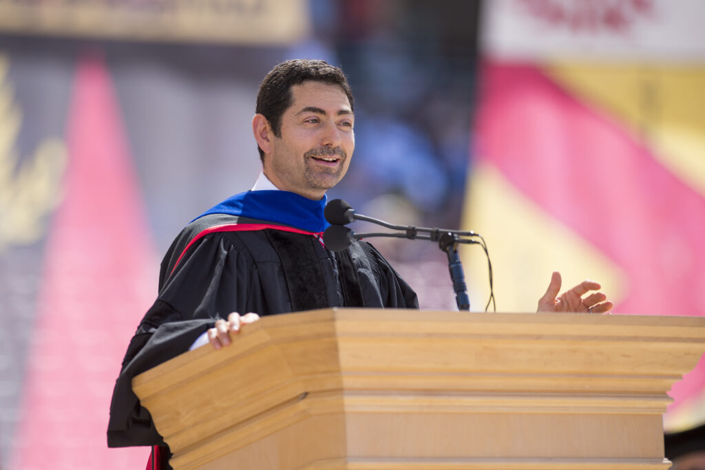 In 2017, Cuéllar delivered the 126th Commencement Address, sharing with graduates the importance of understanding hidden systems of power and expanding their awareness of the unseen forces that shape people’s lives.
