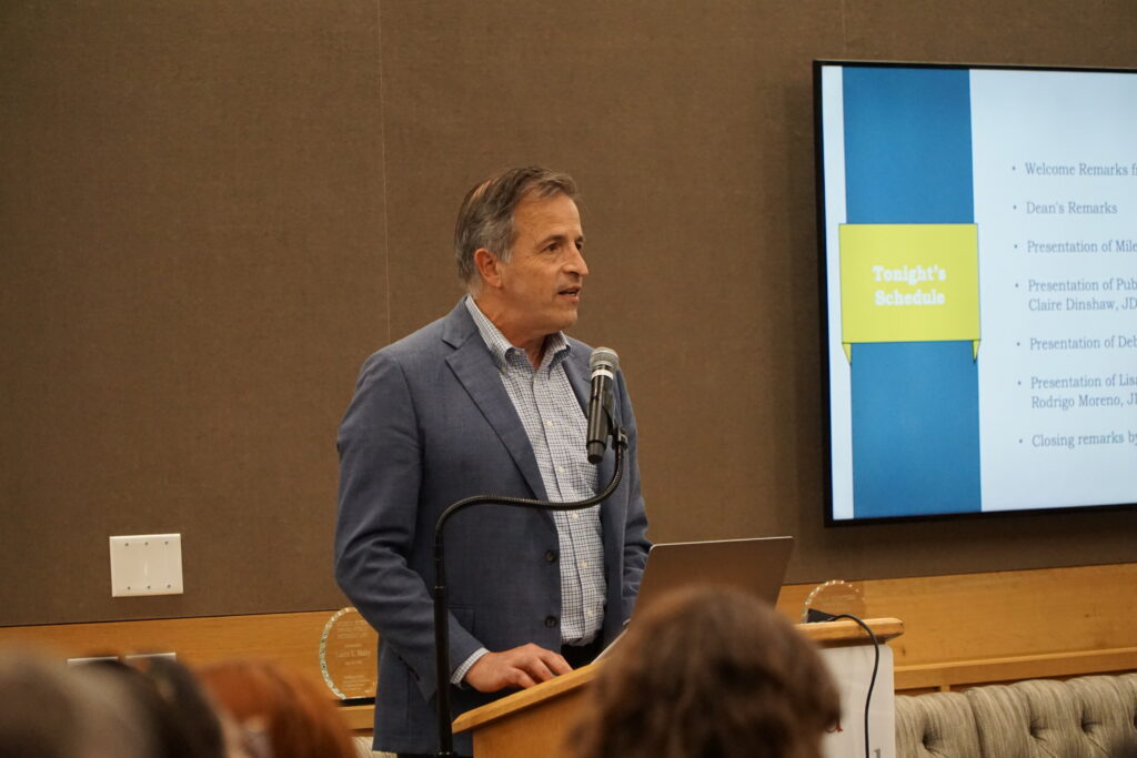 Dean George Triantis, JSD ’89, Richard E. Lang Professor of Law