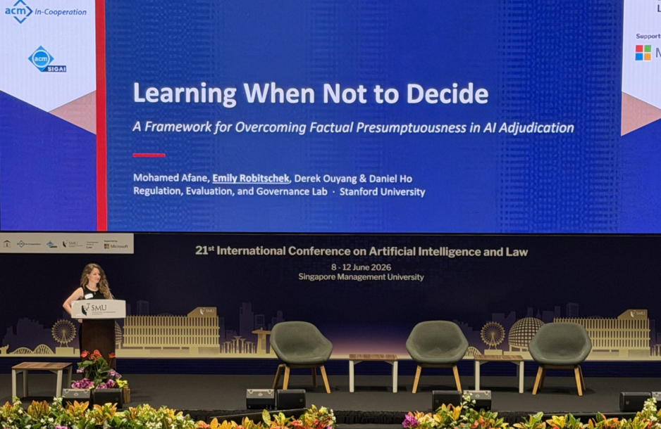 Stanford RegLab and Colorado Labor Department Receive Award for AI Adjudication Tool