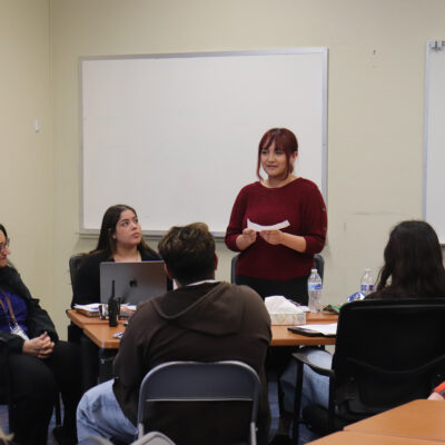 Roses Talk Law & Policy Lab practicum group discussion with students, teachers, and school administrators. (Roses Talk: Youth Participatory Action Research for Policy Impact)